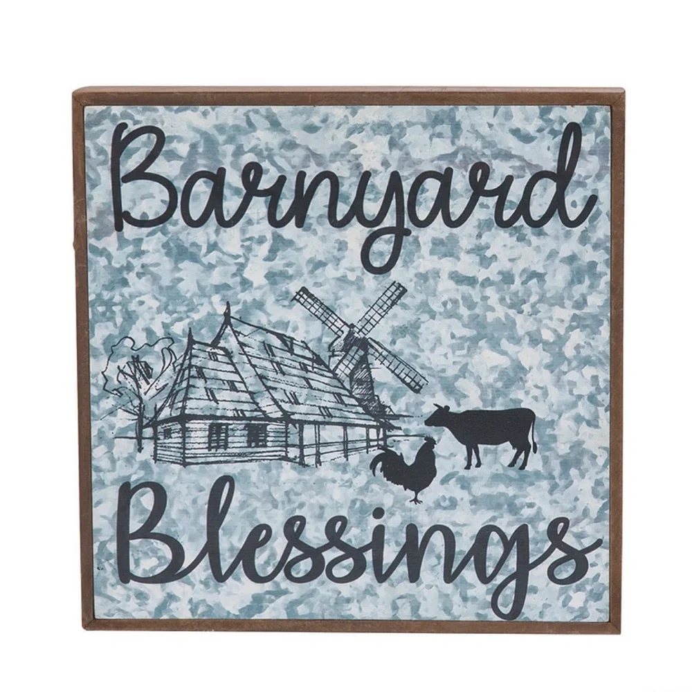 Barnyard Blessings Wall Sign